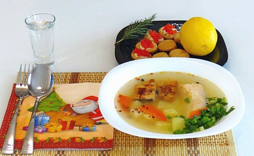 Уха праздничная - два вкуса рыбы!