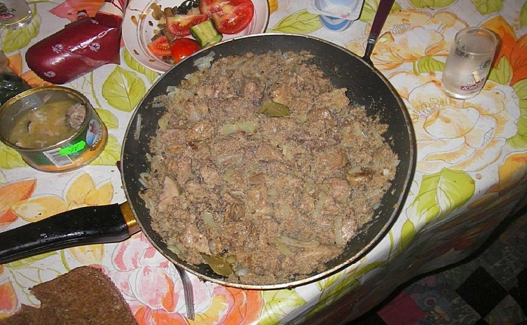 Жаркое из щучьей икры